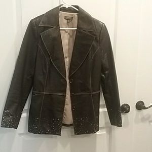 Leather Blazer